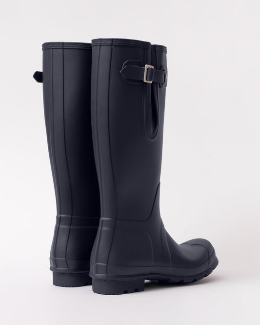 Hunter Original Tall Side Adjustable Mens Wellies - Navy