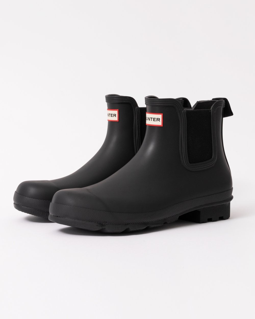 Hunter Original Chelsea Mens Boots - Black - CHO - Designer Mens Short Wellies