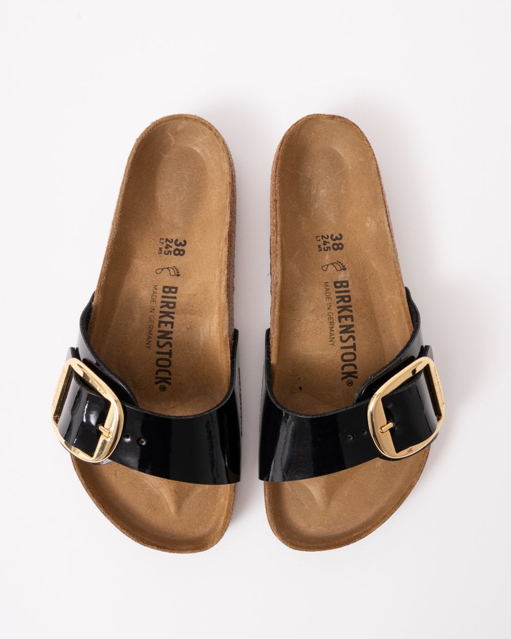 Birkenstock Madrid Big Buckle Birko-Flor Patent Womens Sandals