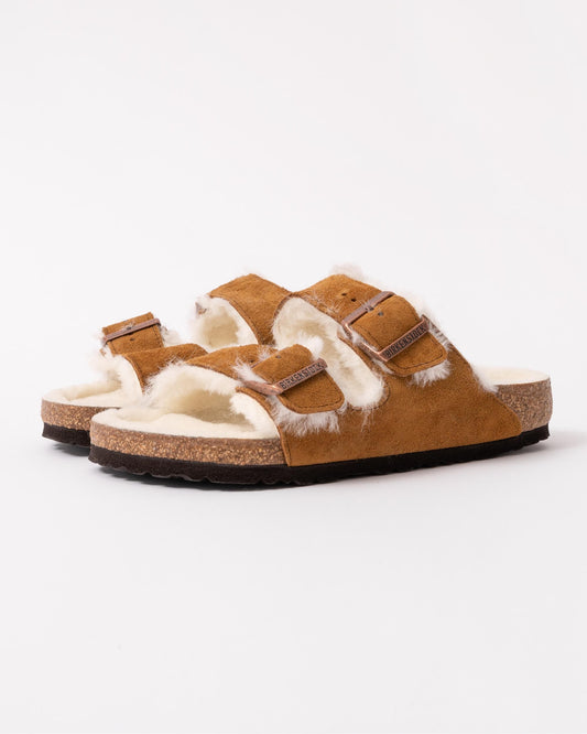 Birkenstock Arizona VL Shearling Womens Sandals - Mink