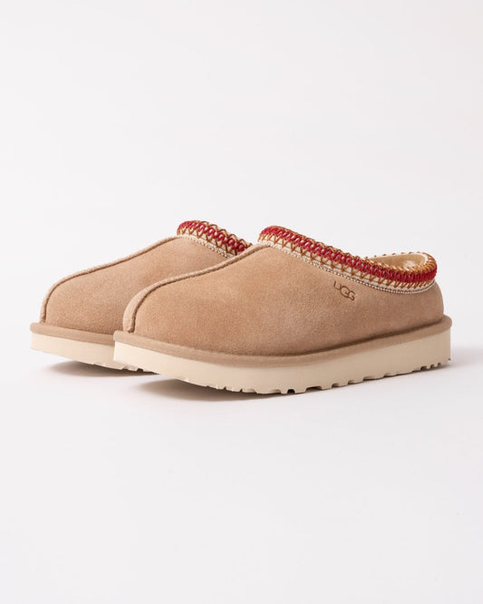 UGG Tasman Womens Slippers - Sand/Dark Cherry