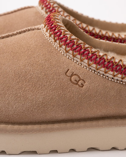 UGG Tasman Womens Slippers - Sand/Dark Cherry
