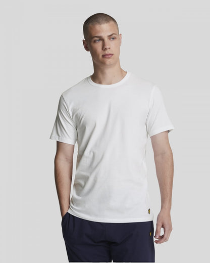Lyle & Scott Mens Basic 3 Pack T-shirt - 626 White