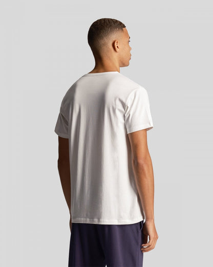 Lyle & Scott Mens Basic 3 Pack T-shirt - X044 Jet Black/ Mid Grey Marl/ White