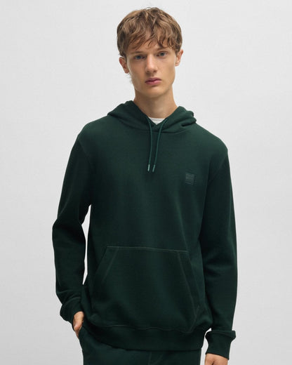 BOSS Orange Wetalk Mens Pullover Hoodie With Logo Patch