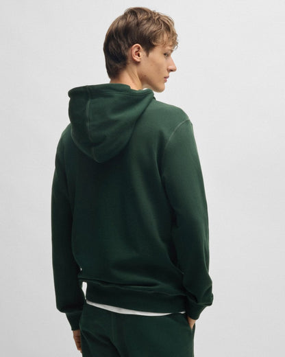 BOSS Orange Wetalk Mens Pullover Hoodie With Logo Patch - Open Green 350