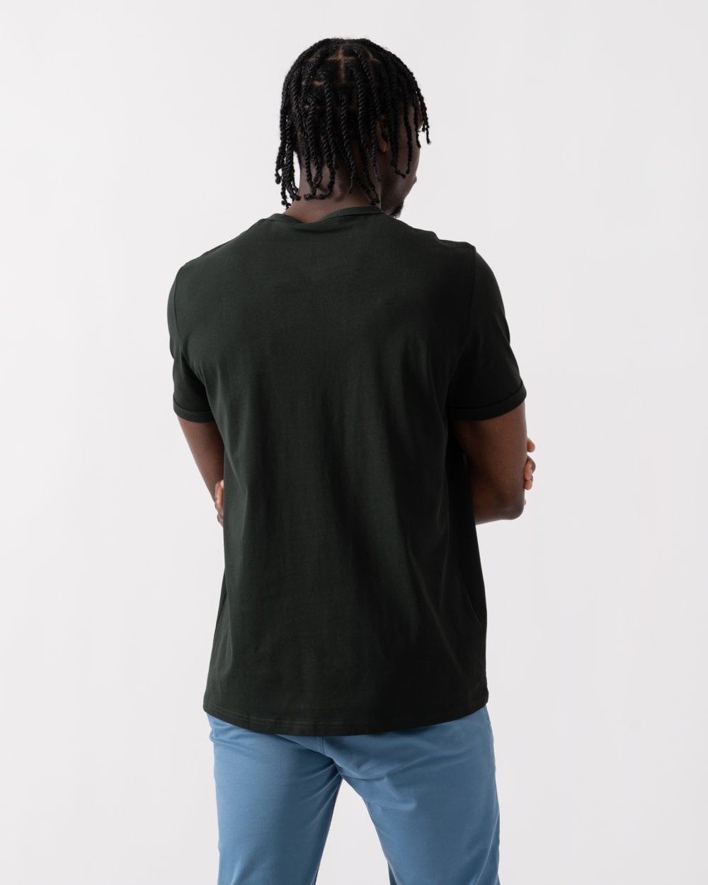 Fred Perry Mens Ringer T-Shirt - Night Green T61