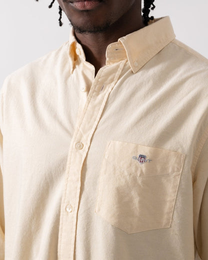 GANT Mens Regular Fit Long Sleeve Oxford Shirt - 257 Burnt Wheat
