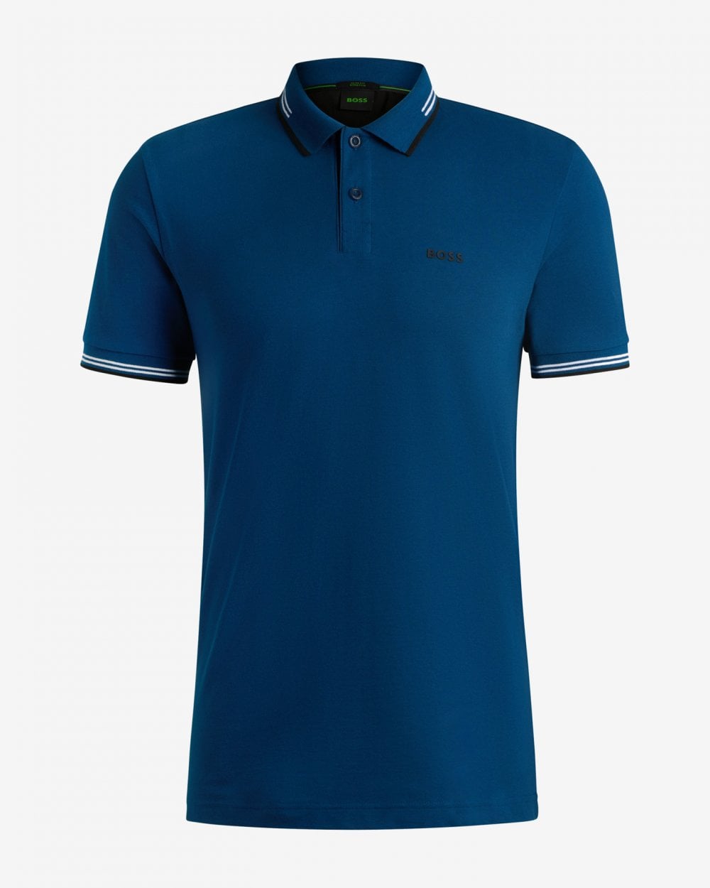 BOSS Green Paul Mens Stretch-Cotton Slim Fit Polo Shirt with Branding