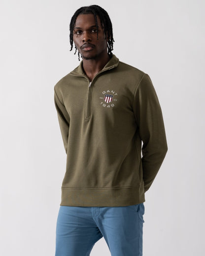 GANT Mens Print Half Zip