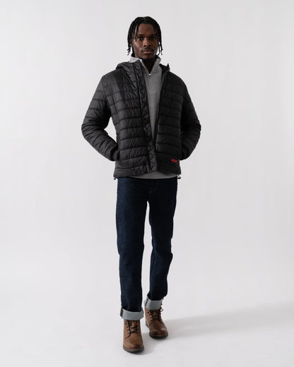 HUGO Brent2441 Mens Hooded Padded Jacket - Black 001