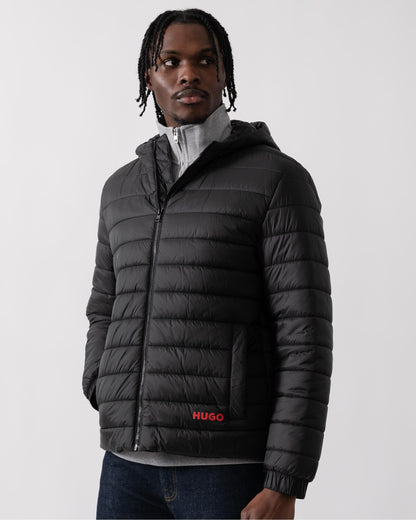 HUGO Brent2441 Mens Hooded Padded Jacket - Black 001