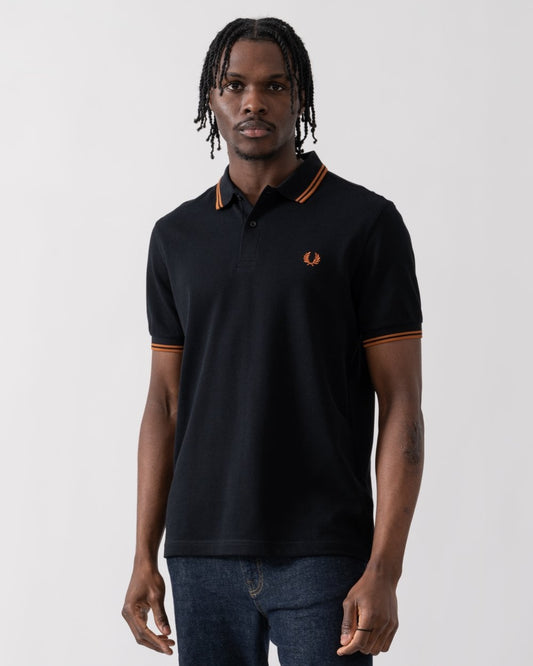 Fred Perry Mens Twin Tipped Signature Polo Shirt Pre S/S 25