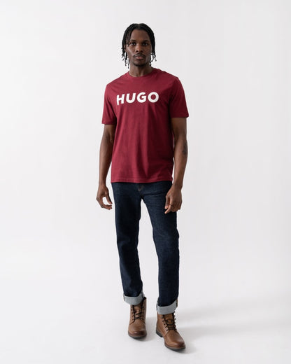 HUGO Dulivio Mens T-Shirt - Dark Pink 654