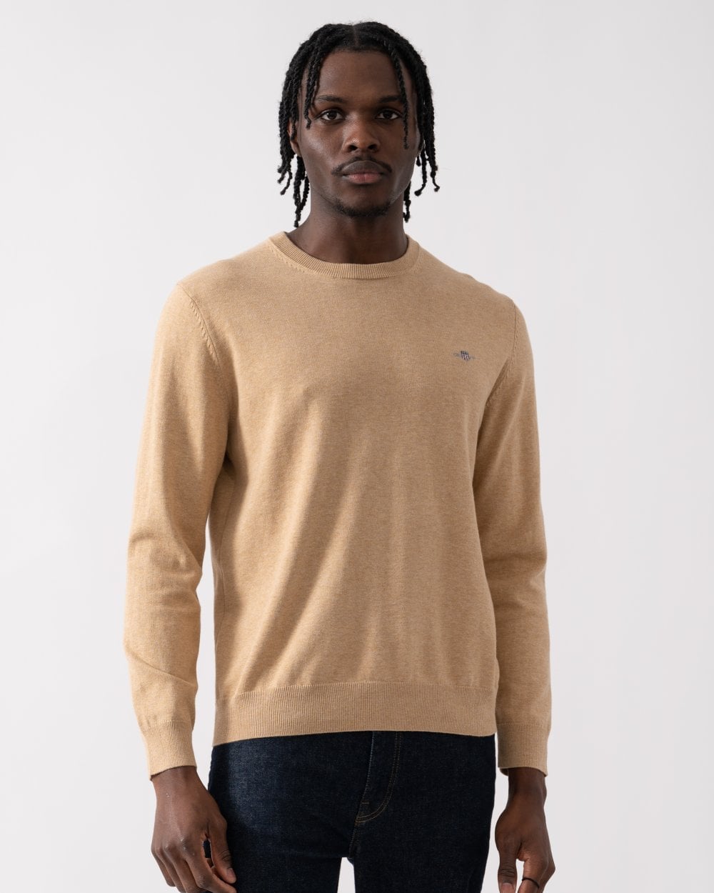 GANT Mens Classic Cotton Crew Neck Jumper