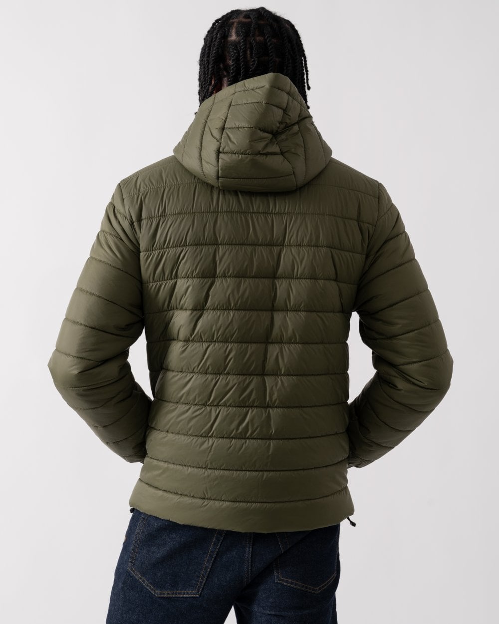 HUGO Brent2441 Mens Hooded Padded Jacket - Dark Beige 257