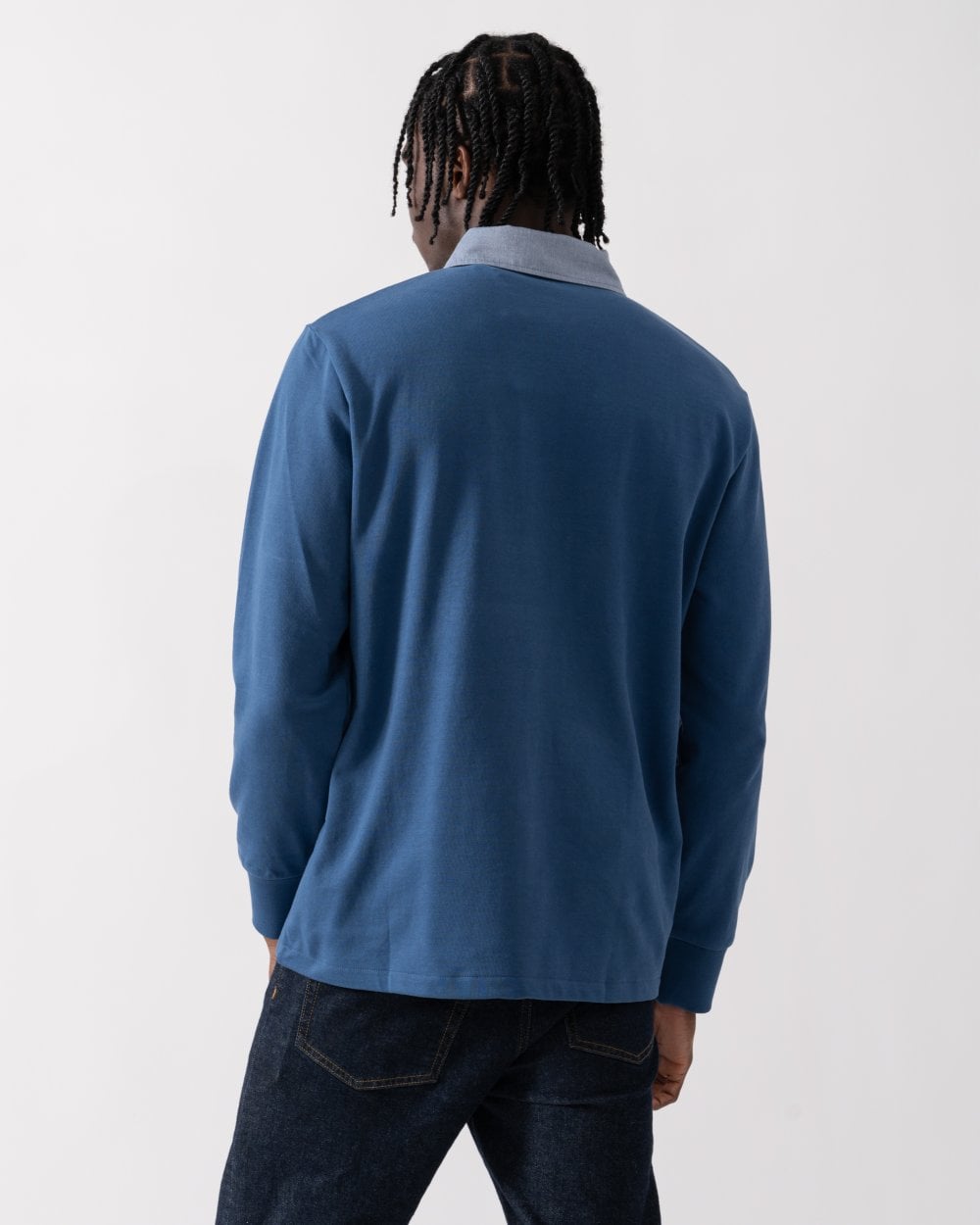 GANT Mens Regular Fit Chambray Heavy Rugger - 442 Vintage Blue