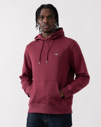 GANT Mens Regular Fit Shield Logo Pullover Hoodie