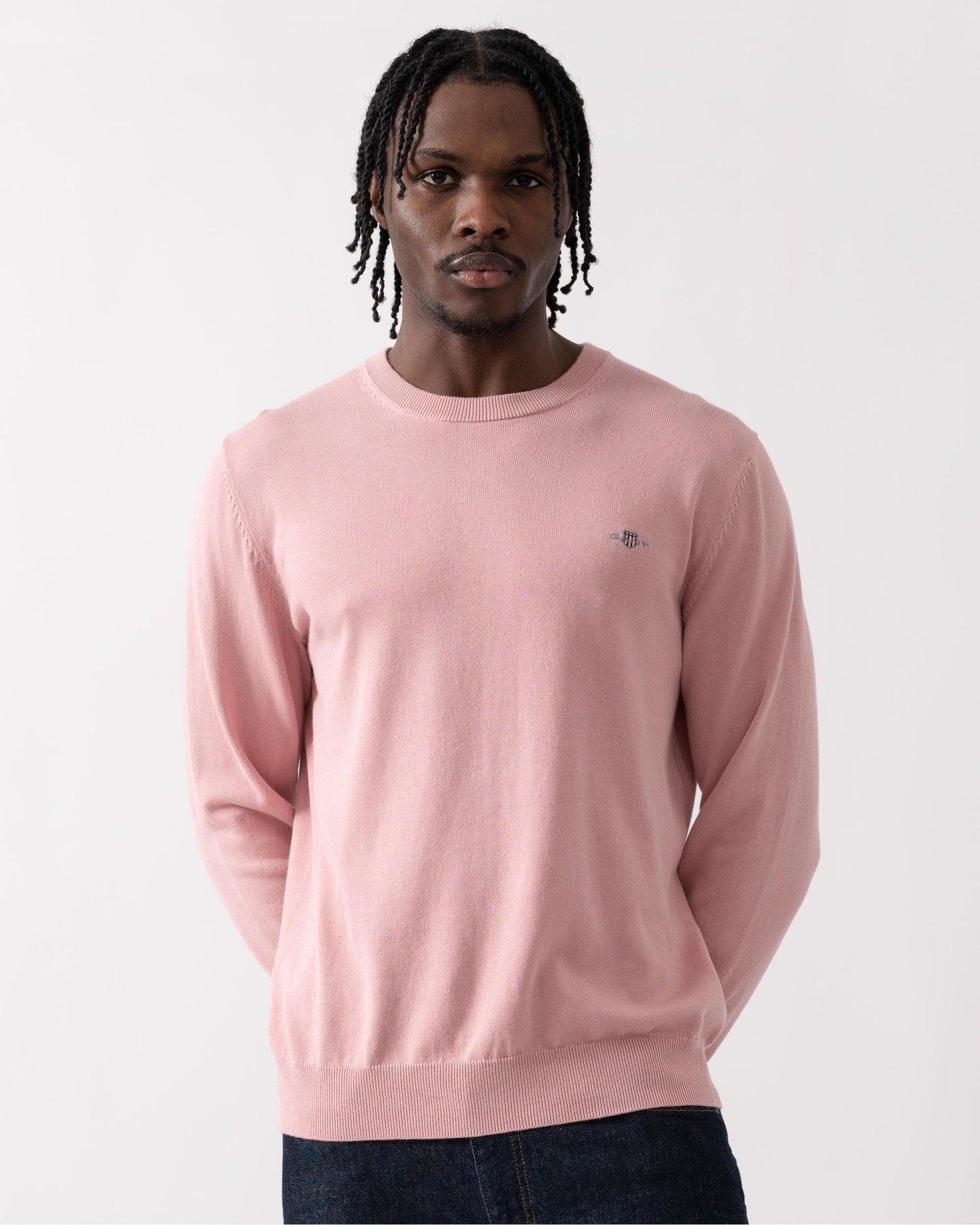 GANT Mens Classic Cotton Crew Neck Jumper
