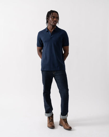 Fred Perry Mens Plain Signature Polo Shirt - Dark Carbon/Black X66