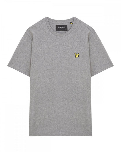 Lyle & Scott Plain Mens T-Shirt TS400VOG - T28 Mid Grey Marl