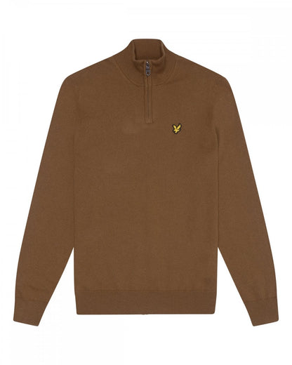 Lyle & Scott Cotton Merino Mens Quarter Zip Jumper
