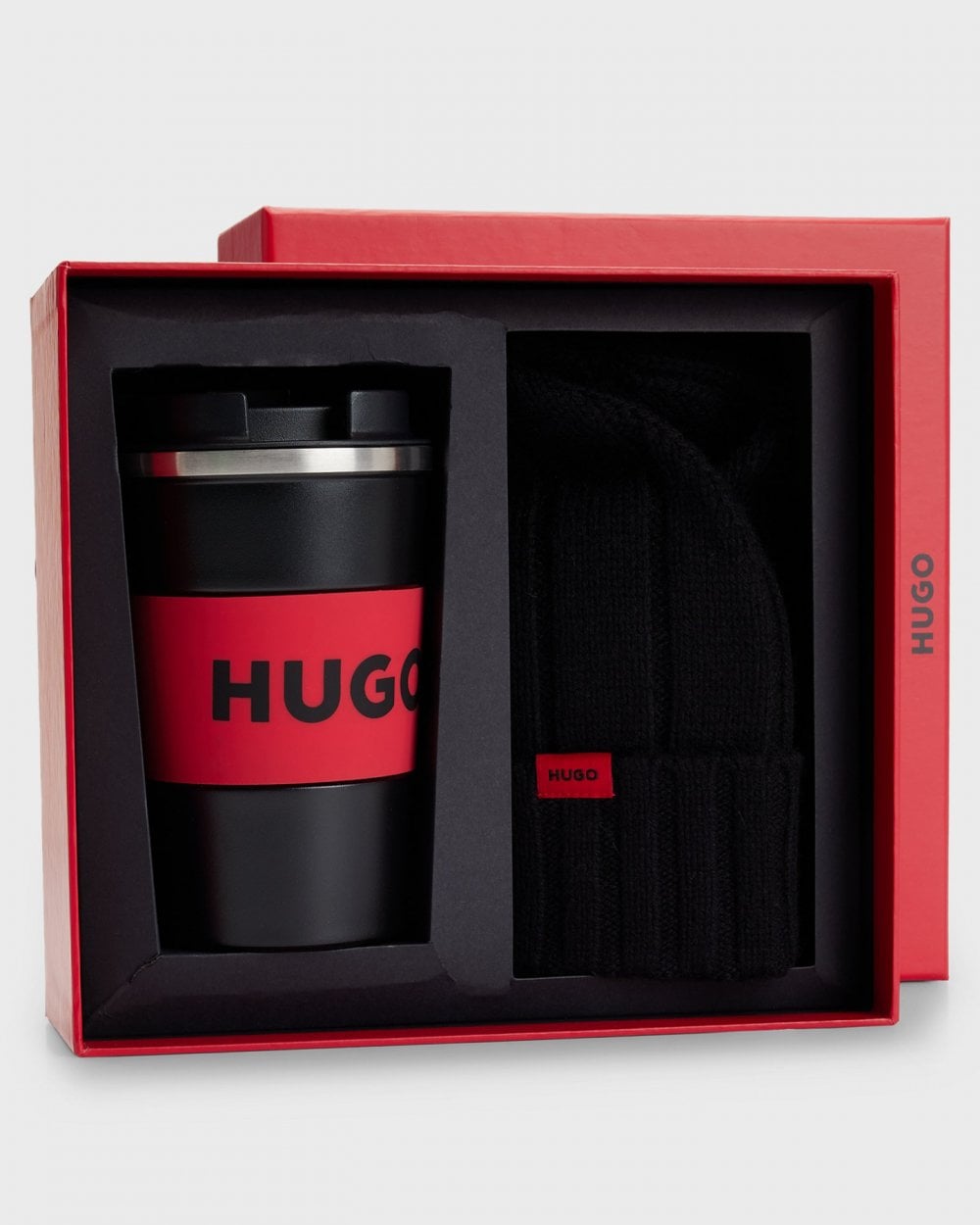 HUGO GBHM Mens Mug & Beanie Gift Set