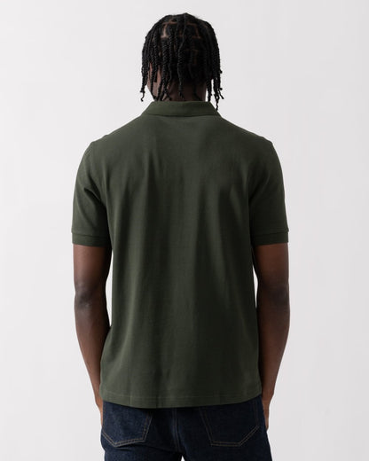 Fred Perry Mens Plain Signature Polo Shirt - Hunting Green/Laurel Wreath Green X09