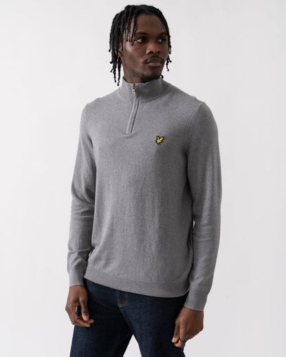 Lyle & Scott Cotton Merino Mens Quarter Zip Jumper