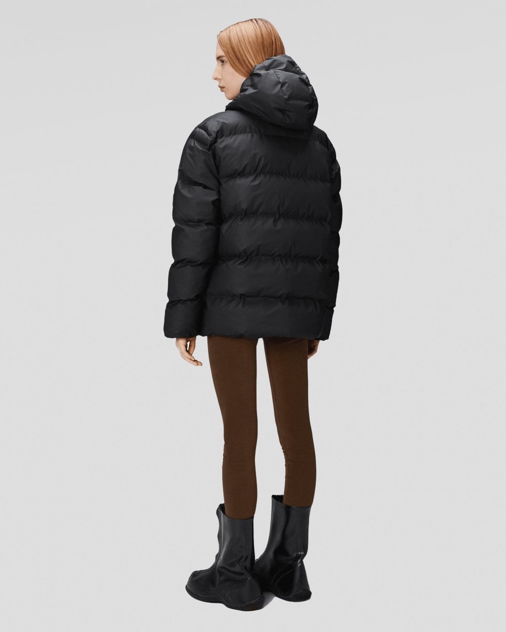 Rains Alta Unisex Puffer Jacket - 01 Black
