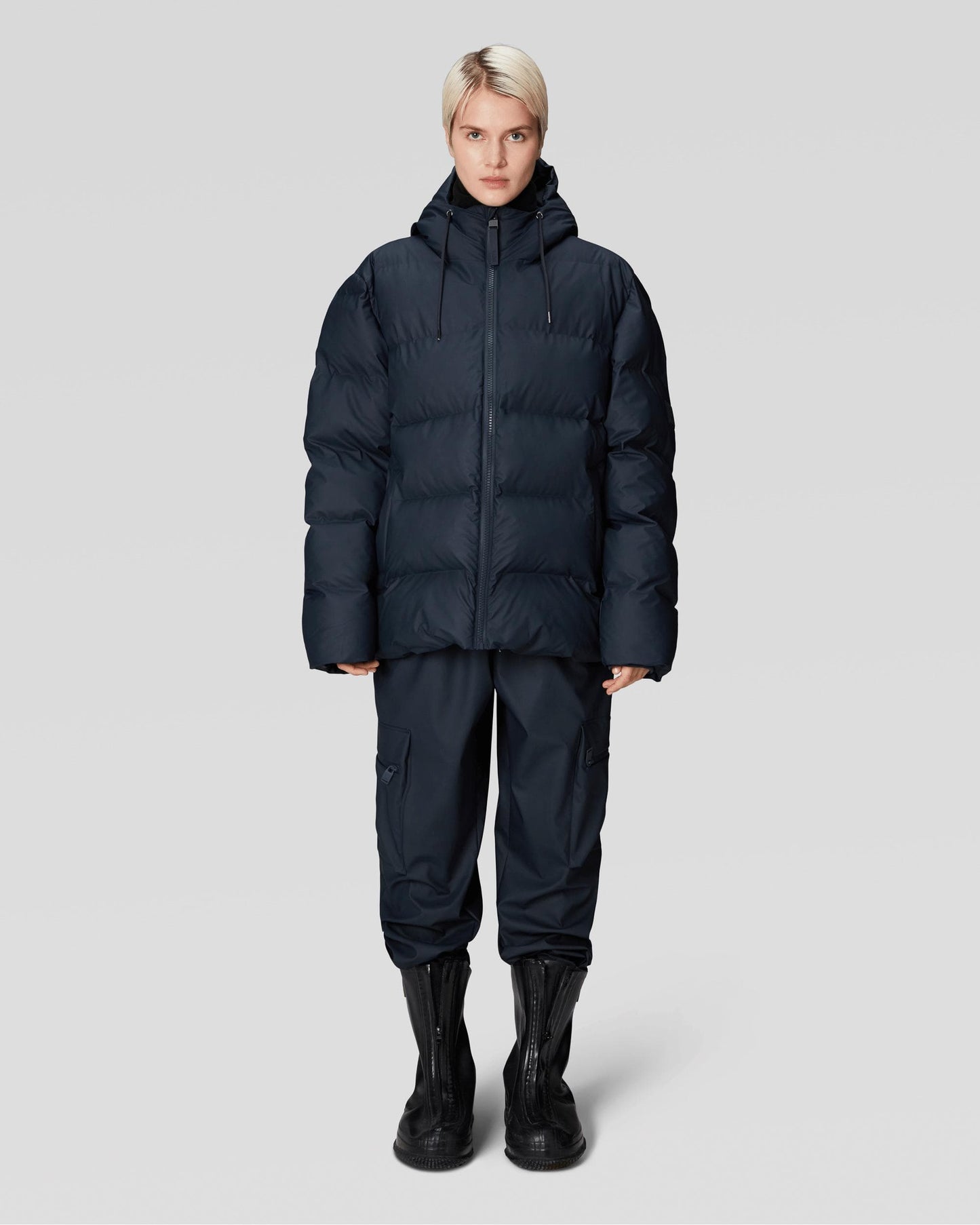 Rains Alta Unisex Puffer Jacket - 47 Navy