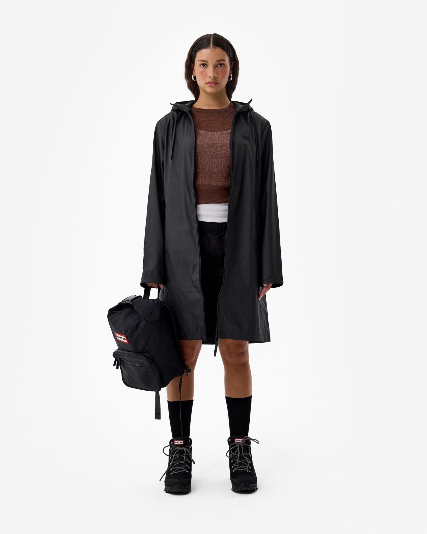 Hunter Andrea Unisex Rain Coat - Black