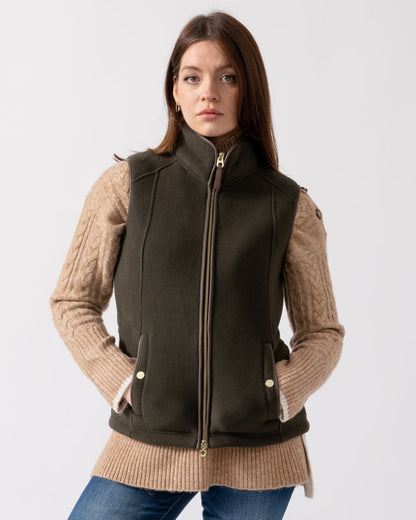Joules Fairbourne Womens Gilet - Khaki