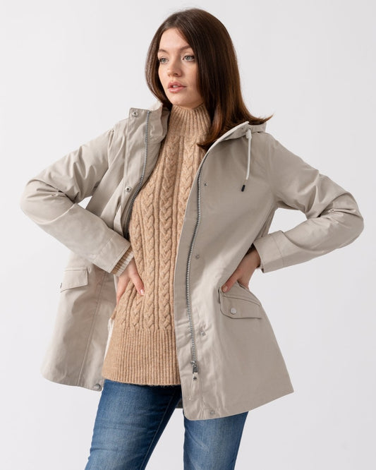 Joules Portwell Womens Raincoat - Neutral