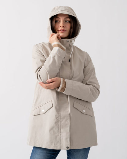 Joules Portwell Womens Raincoat - Neutral