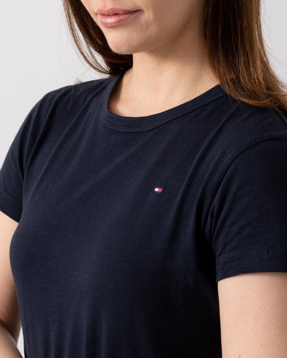 Tommy Hilfiger 1985 Womens Slim Slub Top - Desert Sky