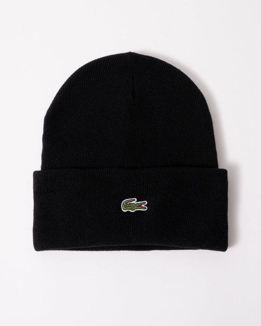 Lacoste Mens Embroidered Croc Wool Beanie