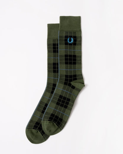 Fred Perry Mens Tartan Socks