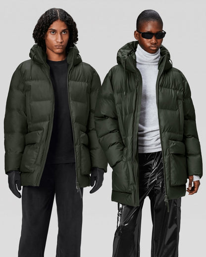 Rains Alta Long Puffer Cargo Jacket