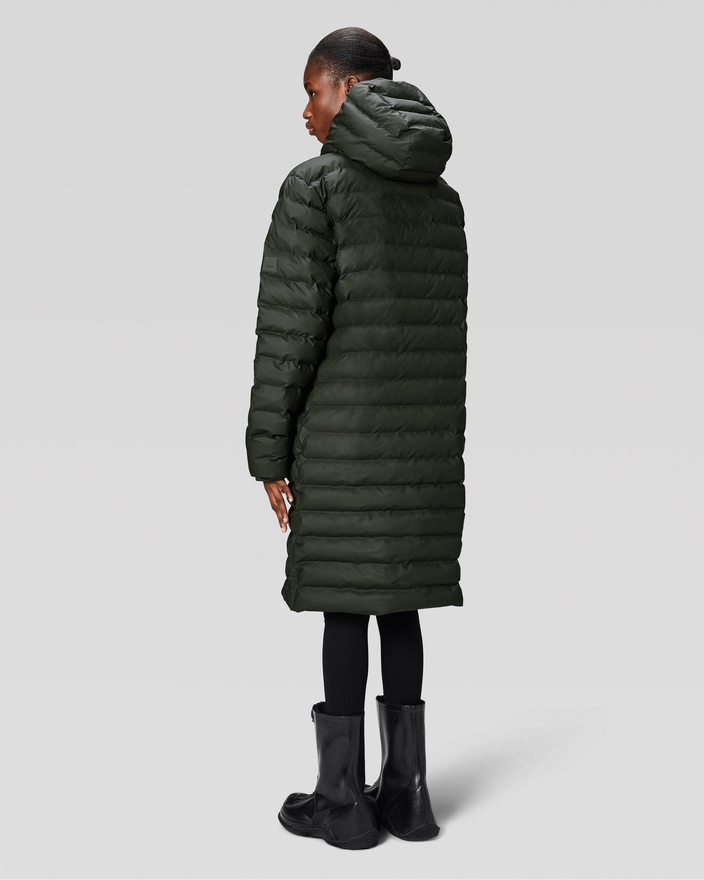 Rains Lohja Longer Puffer Jacket - 03 Green