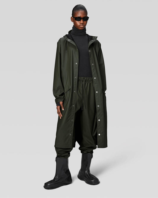 Rains Longer Unisex Jacket - 03 Green