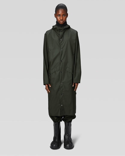 Rains Longer Unisex Jacket - 03 Green