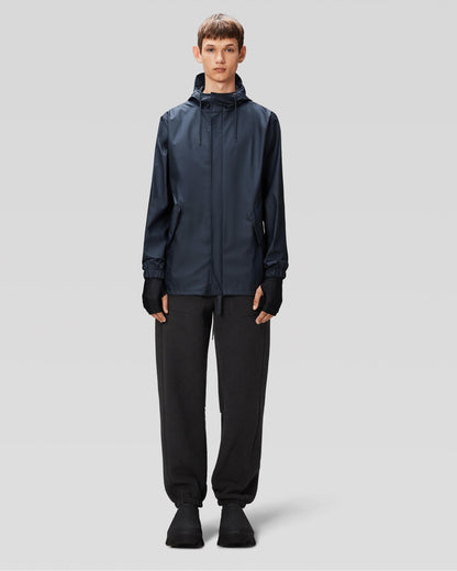 Rains Unisex Fishtail Jacket - 47 Navy