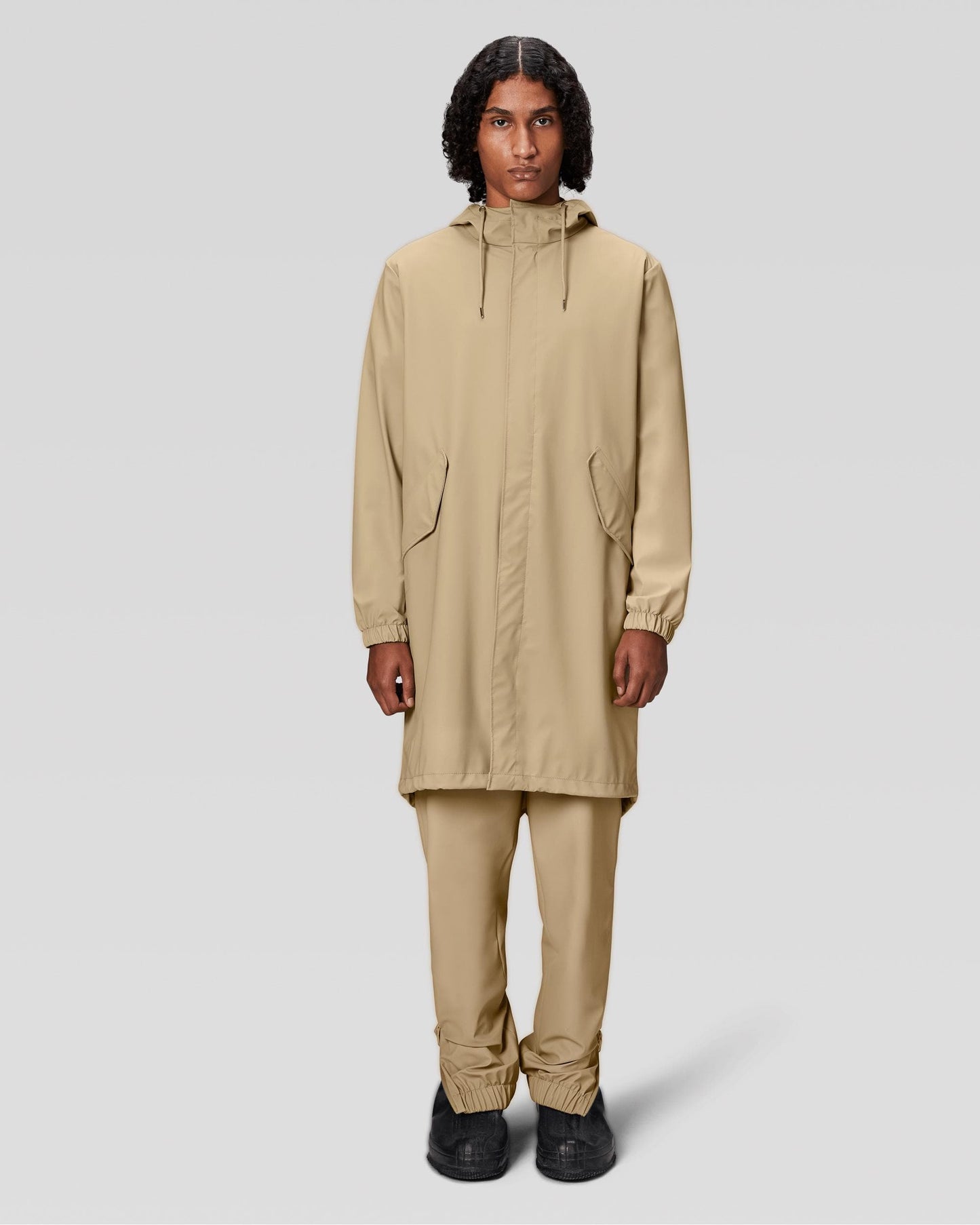Rains Unisex Fishtail Parka - 24 Sand