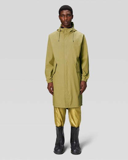 Rains Unisex Fishtail Parka - 44 Khaki