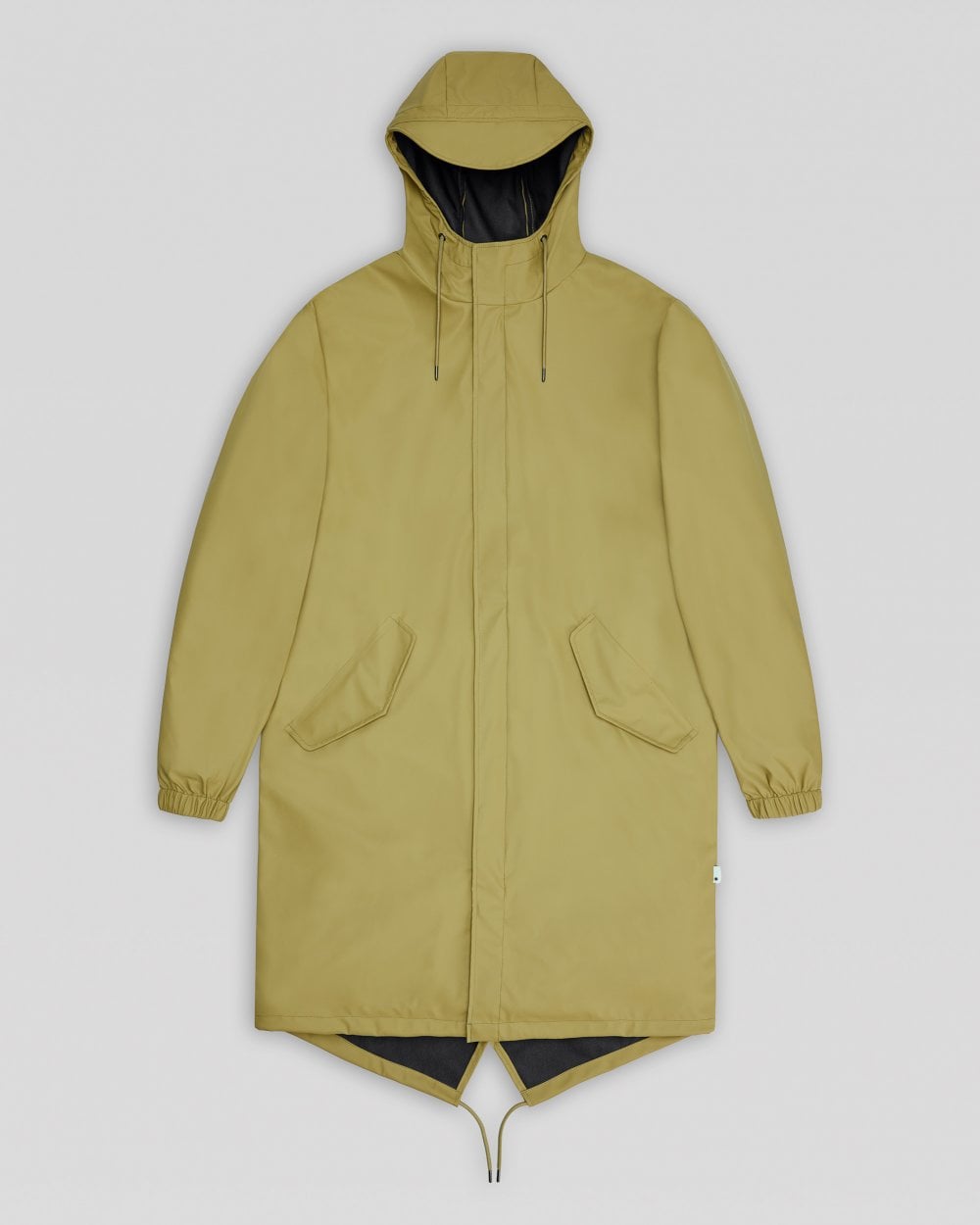 Rains Unisex Fishtail Parka - 44 Khaki