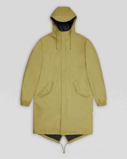 Rains Unisex Fishtail Parka - 44 Khaki