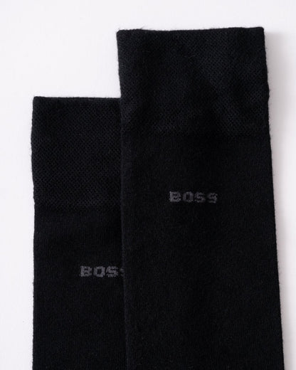 BOSS Orange 2-Pack Mens Bamboo Socks - Black 001