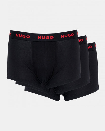 HUGO 3-Pack Mens Trunks with Coloured Waistbands - Open Miscellaneous 994