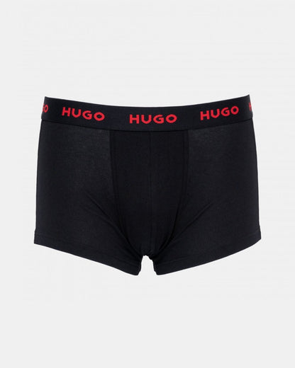 HUGO 3-Pack Mens Trunks with Coloured Waistbands - Open Miscellaneous 994